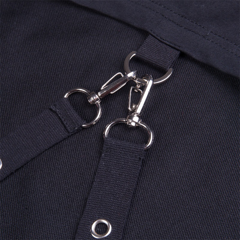 Gothic Hollow Cut Off Shoulder Hoodie