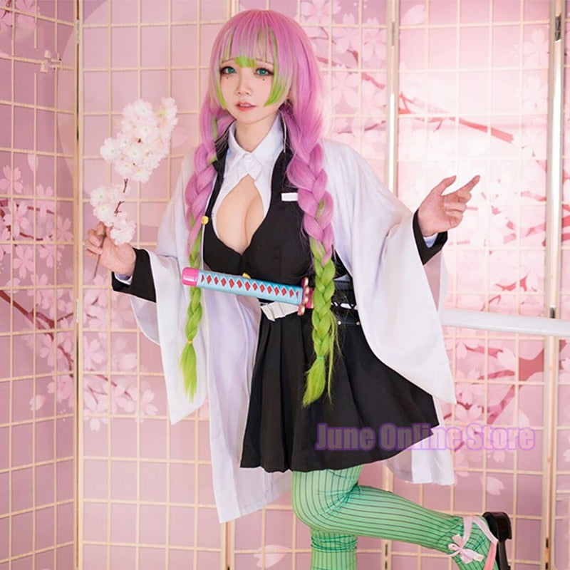 Halloween Demon Kanroji Mitsuri Slayer Cosplay For Women