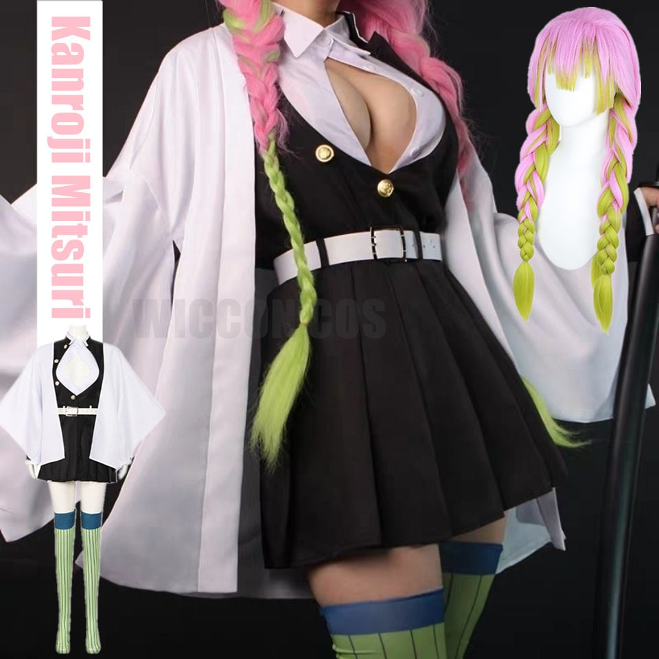 Halloween Demon Kanroji Mitsuri Slayer Cosplay For Women