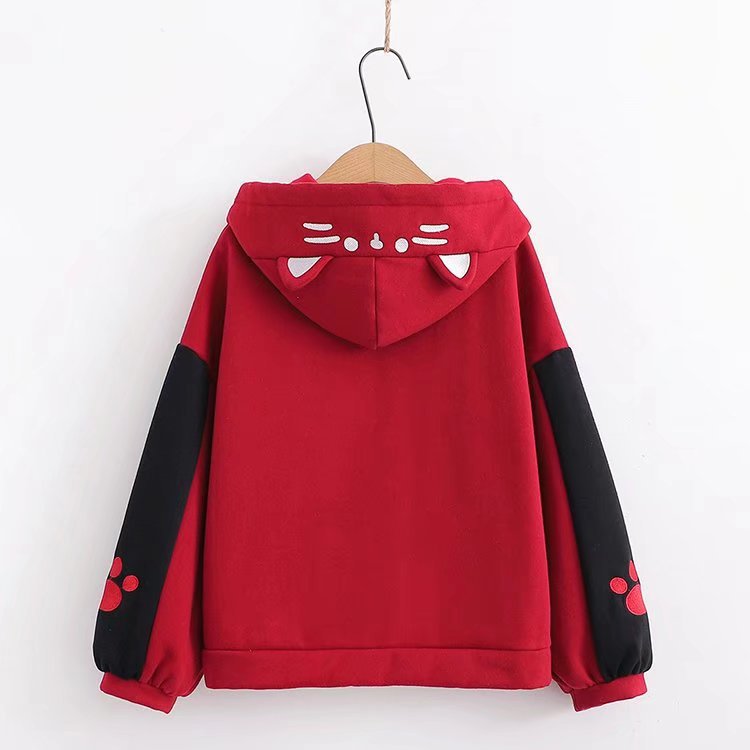 Yakudatsu Kawaii Cat Ear Japan Style Hoodie