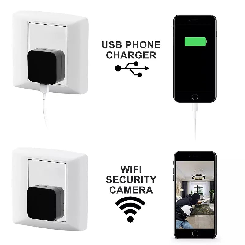 Mini 1080p Charger Camera