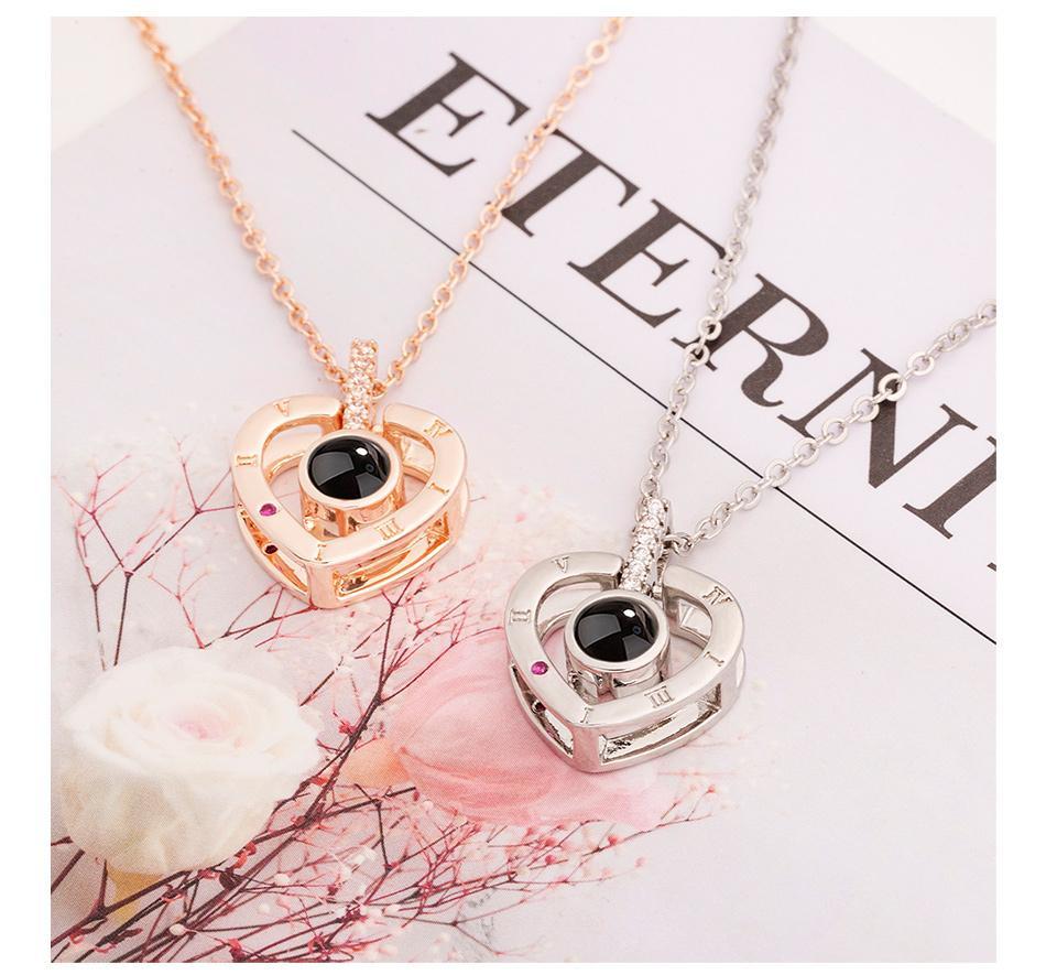 I Love You 100 Hidden Languages Necklace
