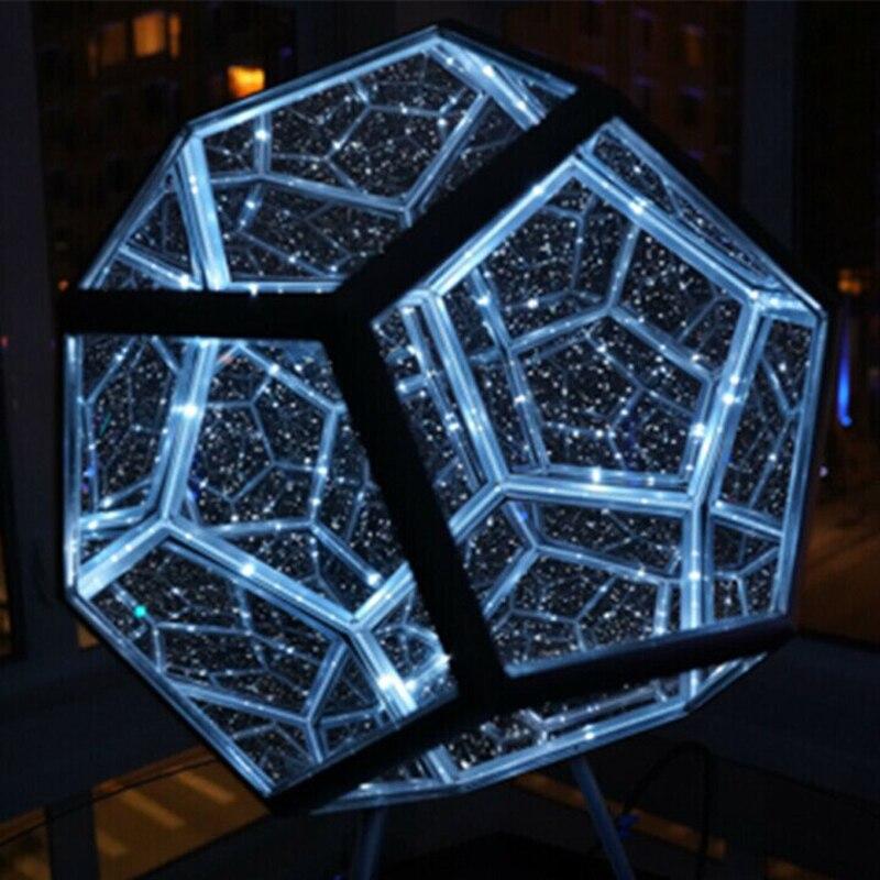 Infinite Trippy Dodecahedron Lamp
