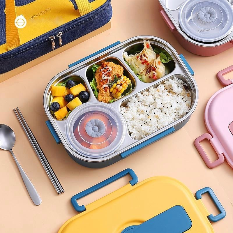 Japanese Stainless Steel Bento Lunch Box - Yakudatsu