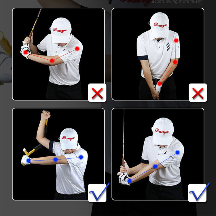 Golf Alignment Gesture Swing Training Aids Correct Muscle Memory