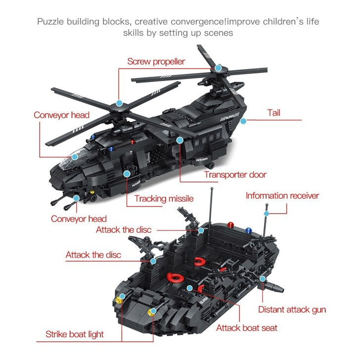 SWAT Team Building Blocks Set