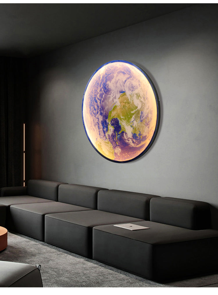3D LED Moon Ceiling Wall Lamp