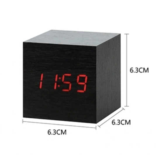 Minimalist LED Cube Alarm Clock