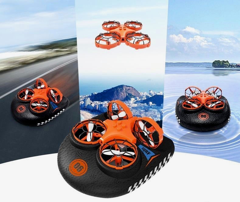 3-In-1 Air Land & Water Hovercraft Triphibian Drone - Yakudatsu