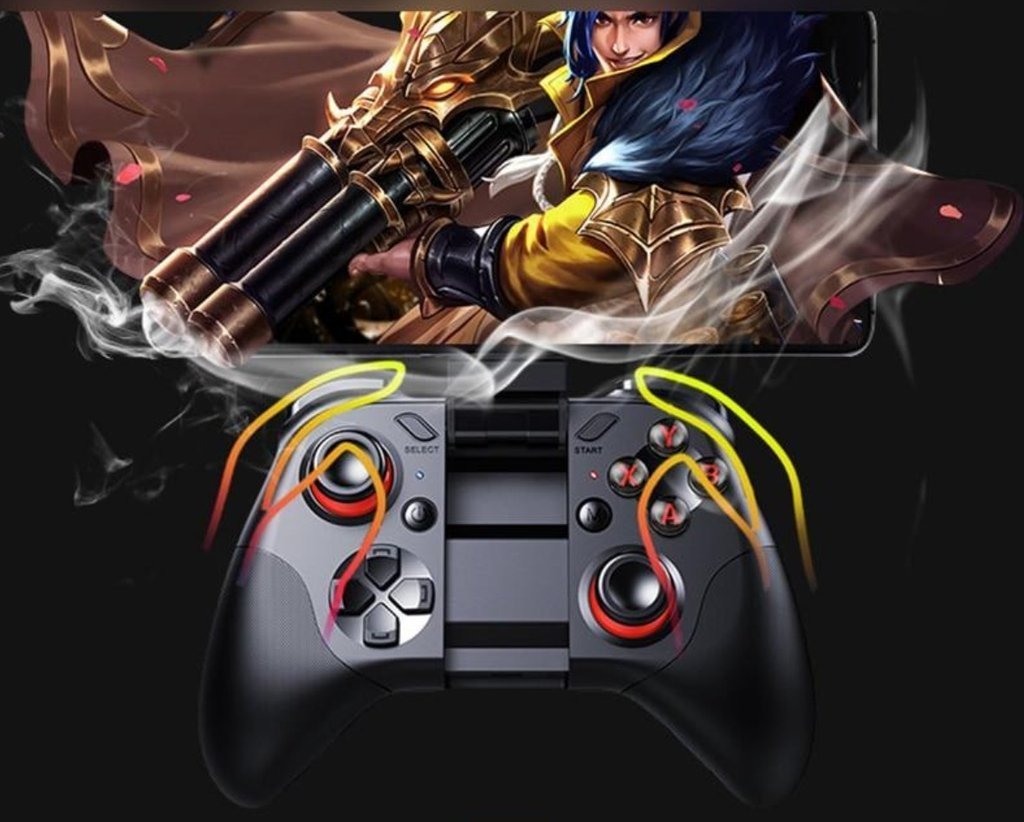 VR Gaming 3D Stereo Headset with Bluetooth Controller