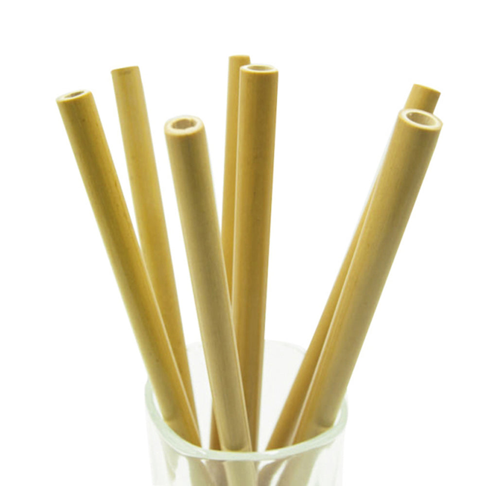 10Pcs/Set Japanese Bamboo Reusable Drinking Straws With Case - Yakudatsu