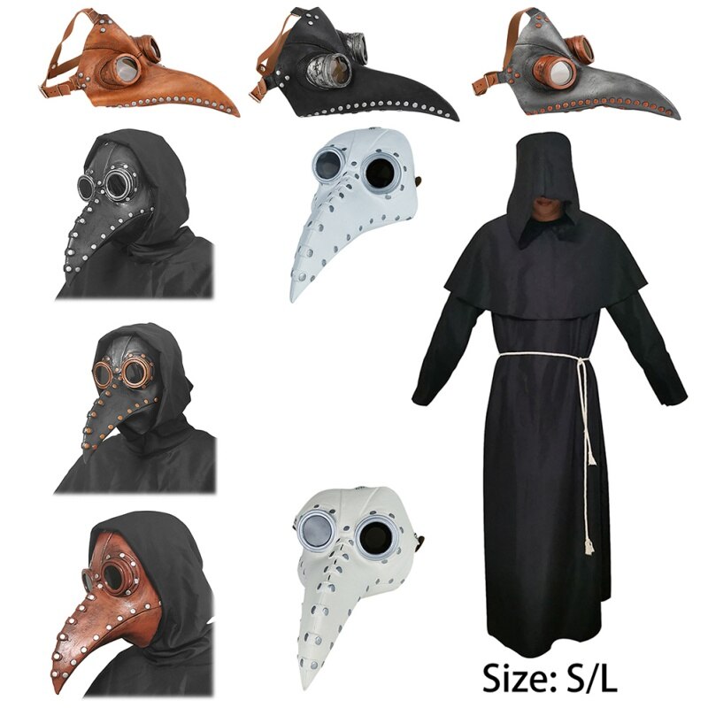 Black Plague Doctor Halloween Costume - Yakudatsu