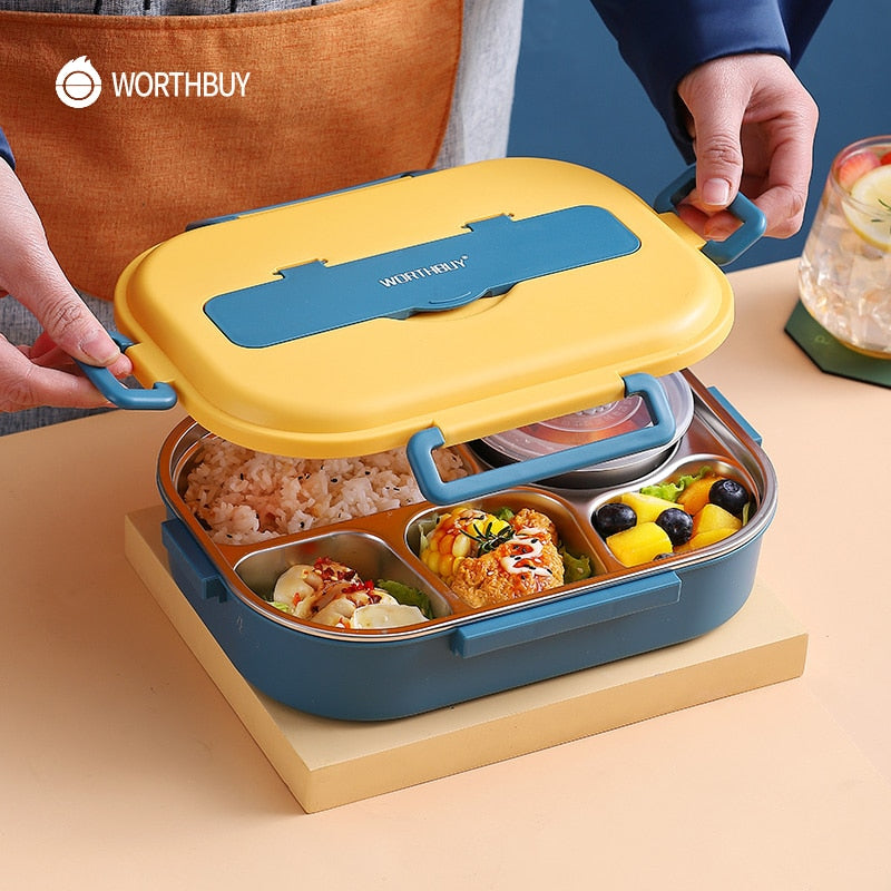Japanese Stainless Steel Bento Lunch Box - Yakudatsu