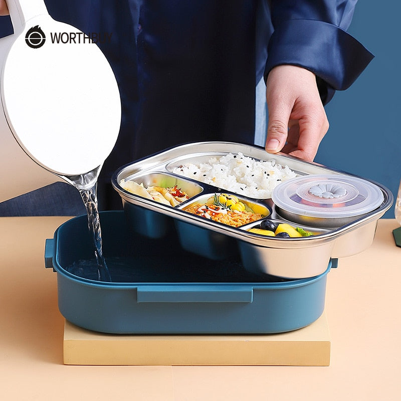 Japanese Stainless Steel Bento Lunch Box - Yakudatsu