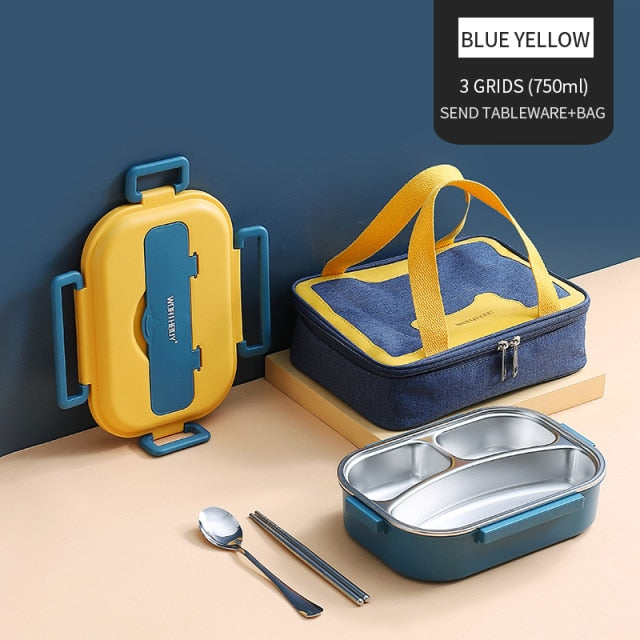Japanese Stainless Steel Bento Lunch Box - Yakudatsu