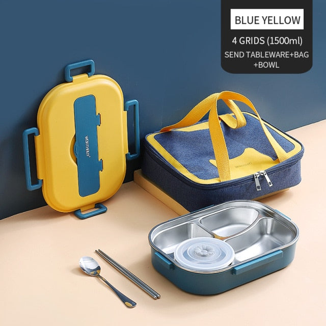 Japanese Stainless Steel Bento Lunch Box - Yakudatsu
