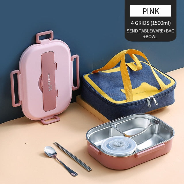 Japanese Stainless Steel Bento Lunch Box - Yakudatsu