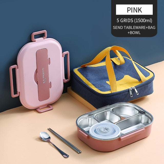 Japanese Stainless Steel Bento Lunch Box - Yakudatsu