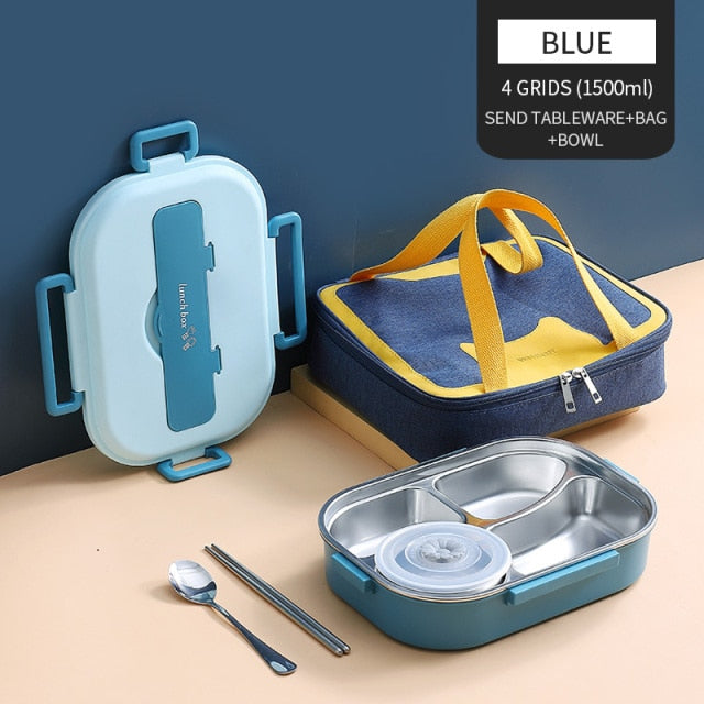 Japanese Stainless Steel Bento Lunch Box - Yakudatsu