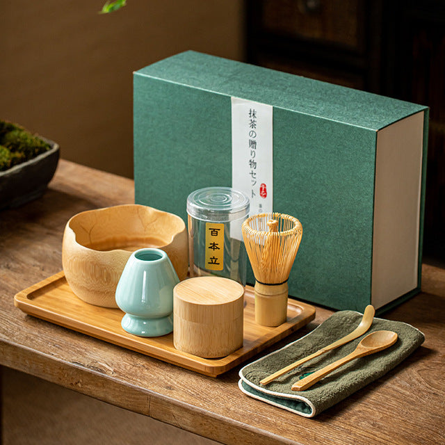 Japanese Porcelain Matcha Whisk Gift Set