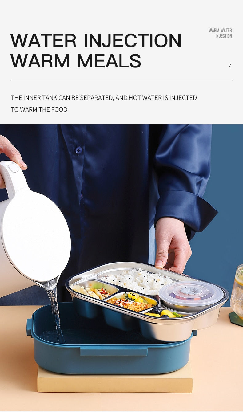 Japanese Stainless Steel Bento Lunch Box - Yakudatsu