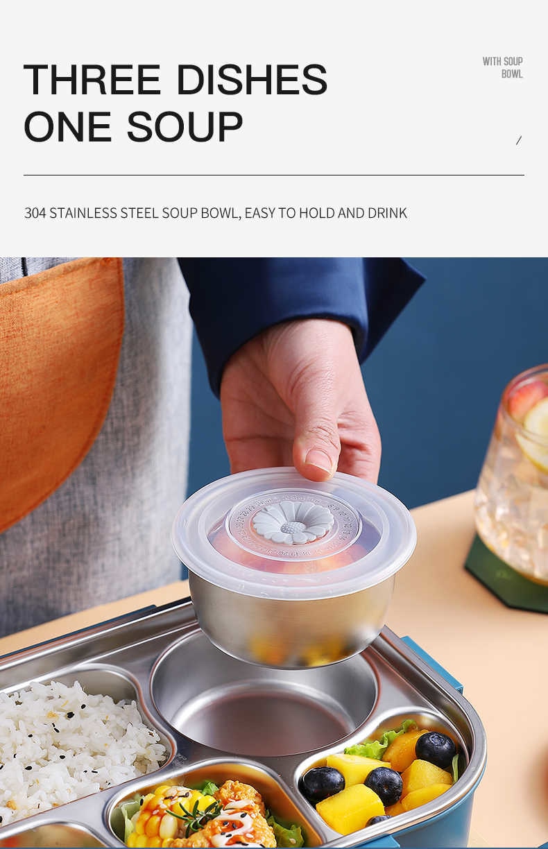 Japanese Stainless Steel Bento Lunch Box - Yakudatsu