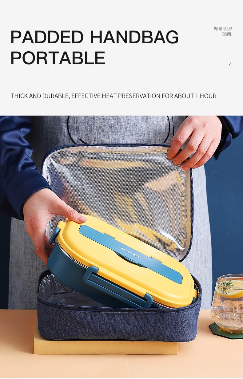 Japanese Stainless Steel Bento Lunch Box - Yakudatsu