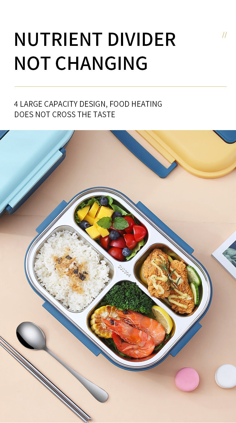 Japanese Stainless Steel Bento Lunch Box - Yakudatsu
