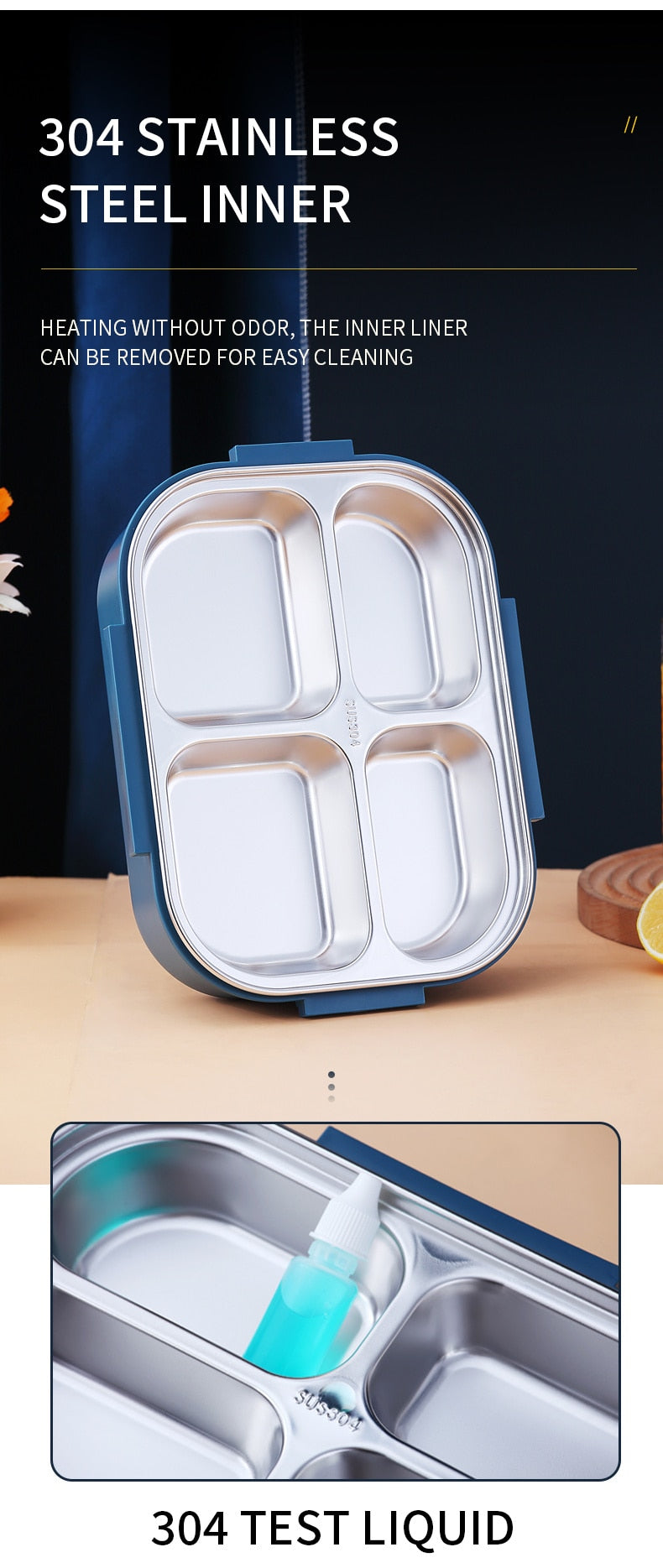 Japanese Stainless Steel Bento Lunch Box - Yakudatsu