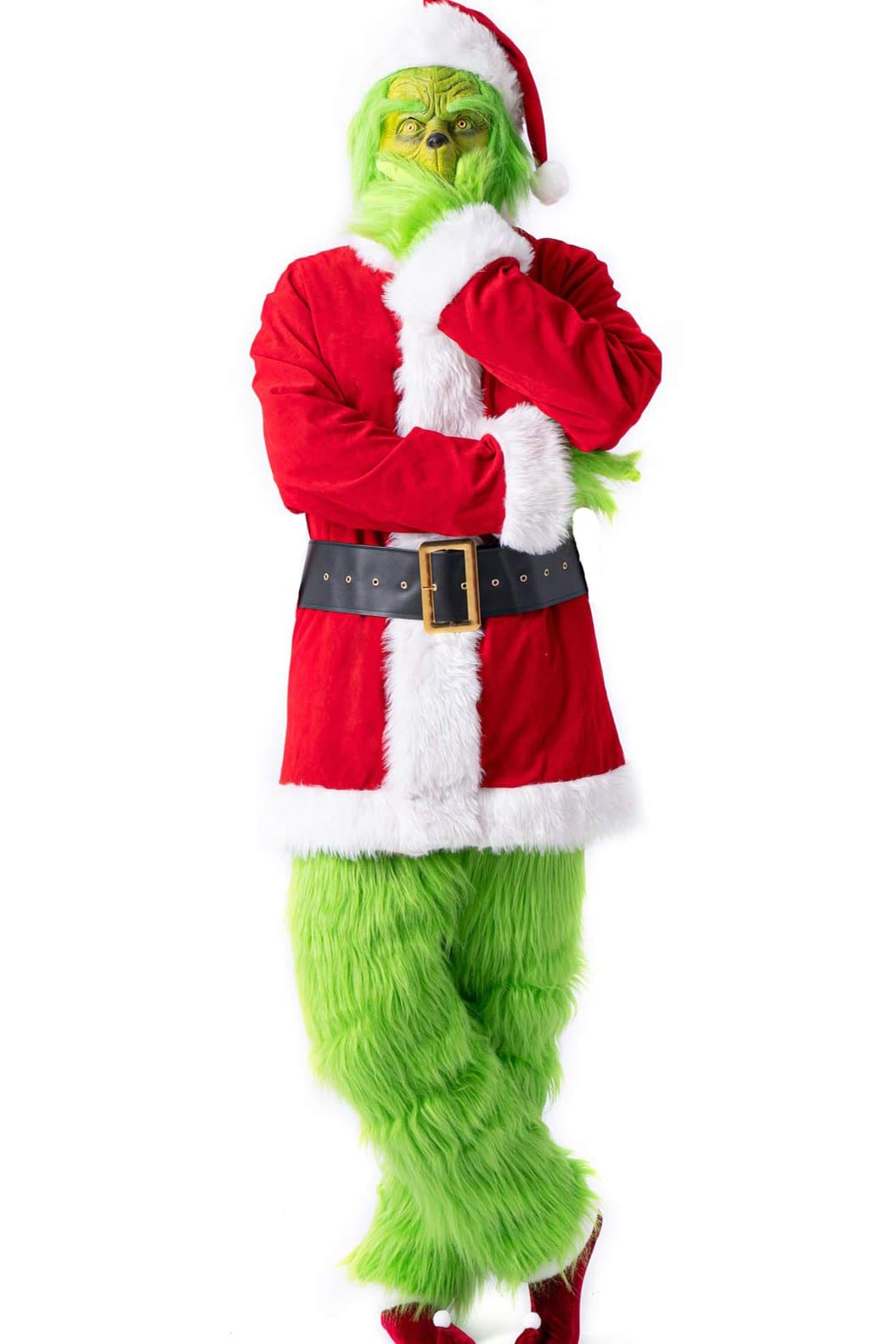 The Grinch Adult Santa Costume Outfit For Christmas