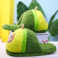 Cute Avocado Fluffy Plush Slippers