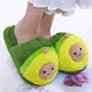 Cute Avocado Fluffy Plush Slippers
