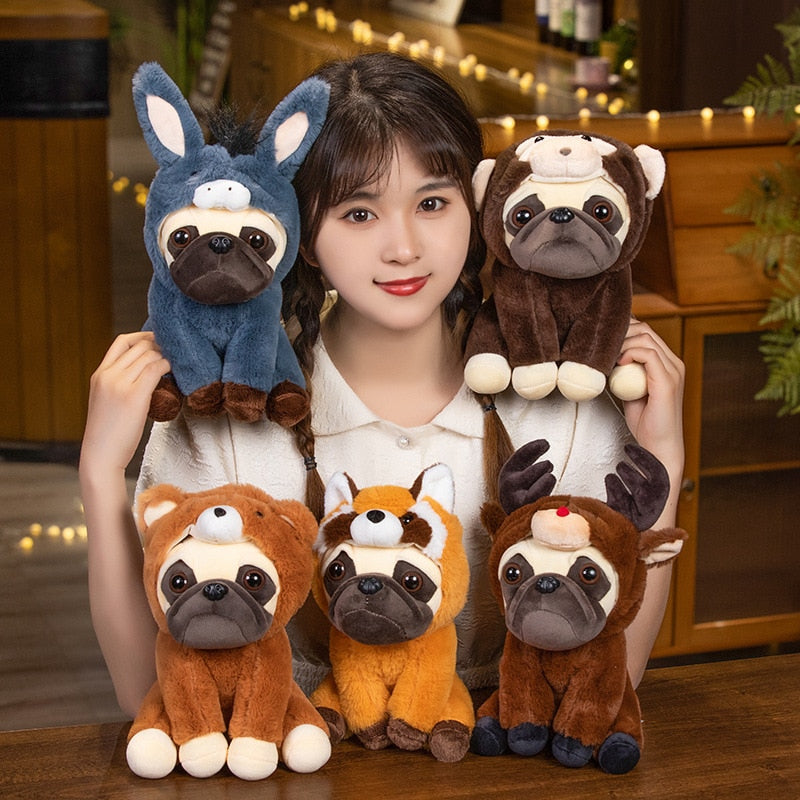 Adorable French Bulldog Animal Cosplay Plushie