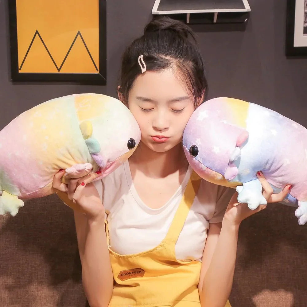 Kawaii Axolotl Cosmos Colored Plushie