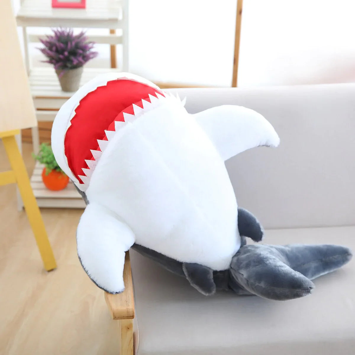 Huge Fluffy Kawaii Baby Shark Stuffed Animal Plushie