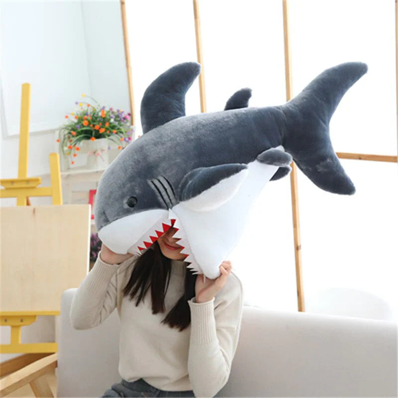 Huge Fluffy Kawaii Baby Shark Stuffed Animal Plushie