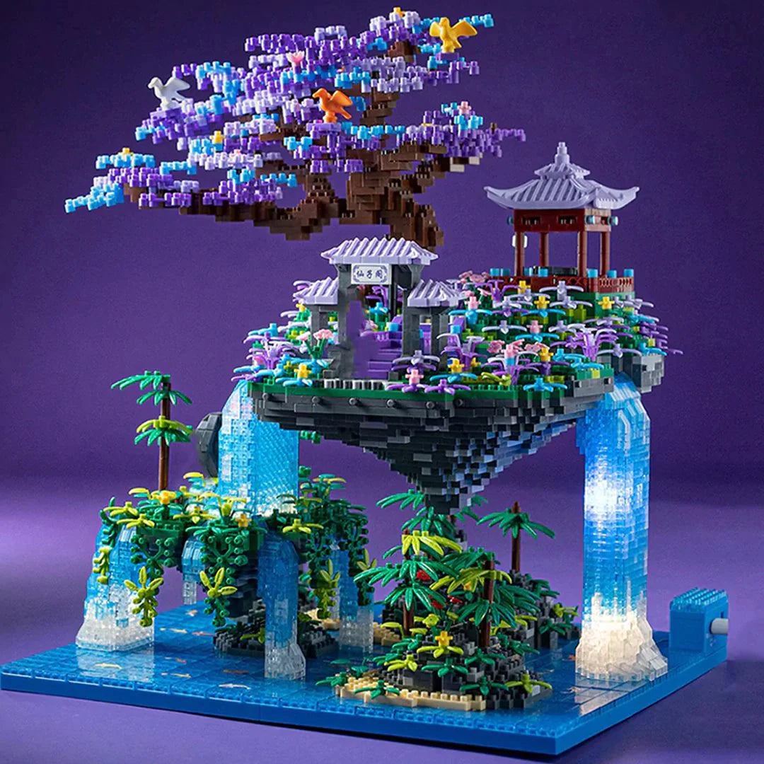 Stunning Nano Building Blocks Set of Japanese Purple Sakura Tree