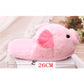 Pink Piggy Plush Slippers