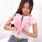 Pink Piggy Plush Slippers