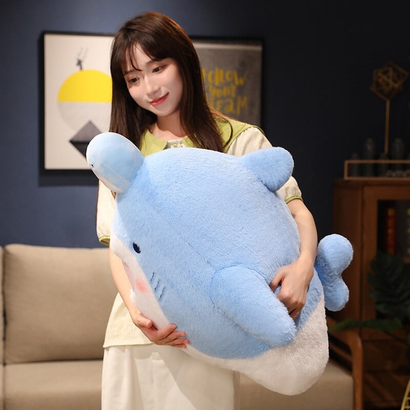 Huggable Cute Baby Blue & Pink Shark Plushies