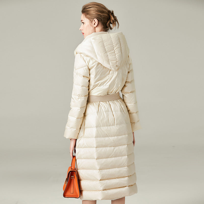 Women's Hooded Long Down Puffer Coat