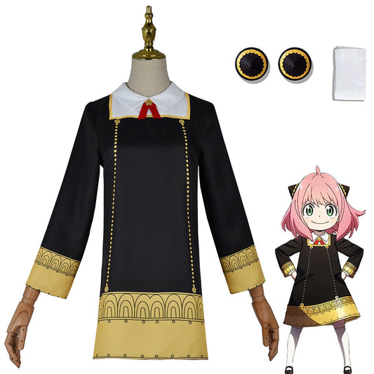 Halloween Anya Forger Cosplay Dress Costume with Accessories