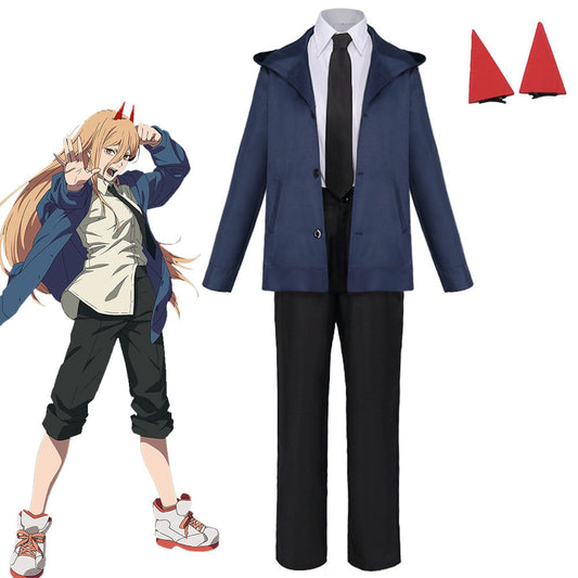 Halloween Power Chainsaw Man Cosplay Full Suit