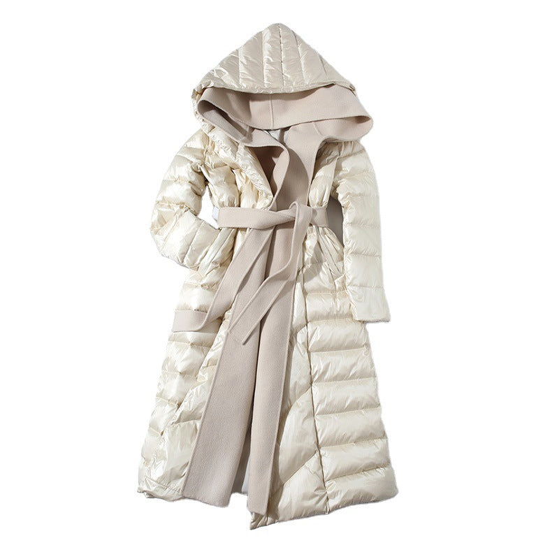 Women's Hooded Long Down Puffer Coat