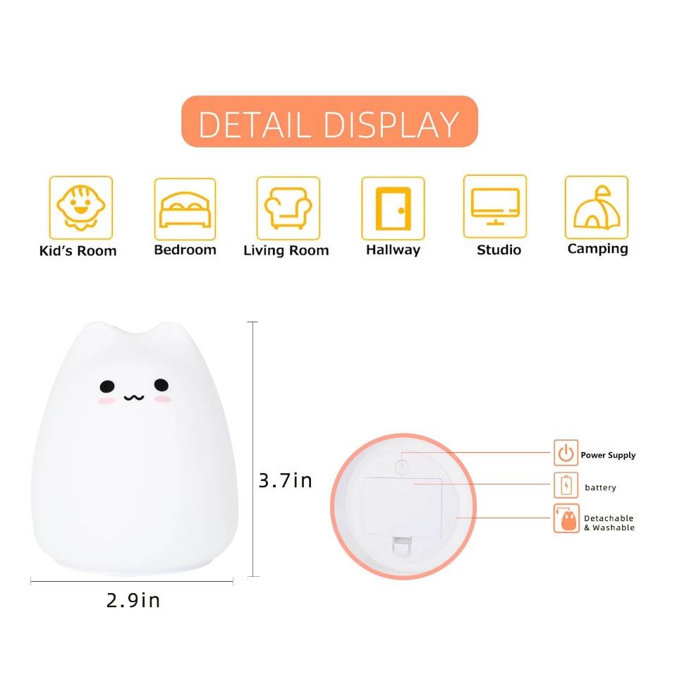 Kawaii Baby Cat Night Lamp