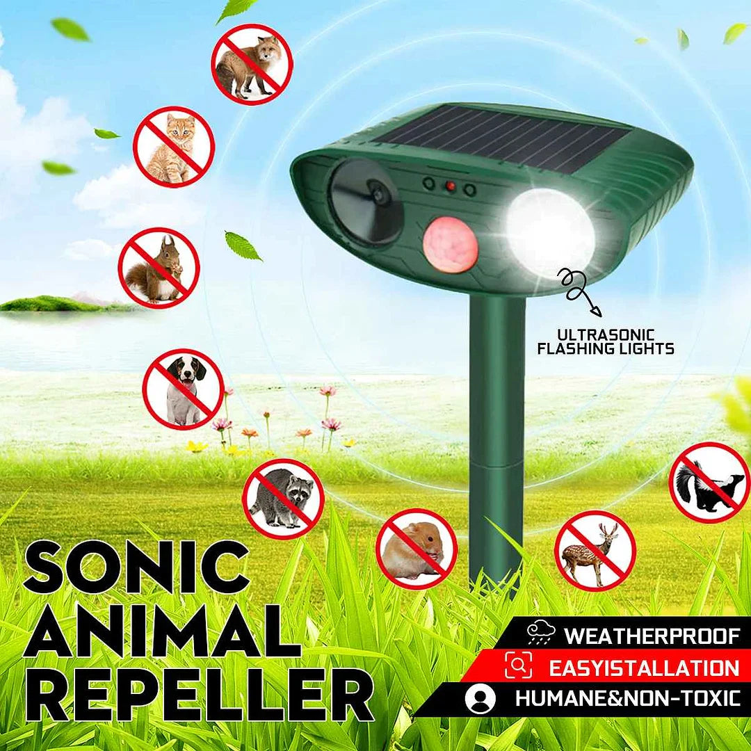 Ultrasonic Solar Powered Deer Repeller Deterrent