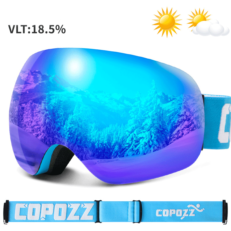 Italian Ski / Snowboard Goggles With Interchangeable Lens