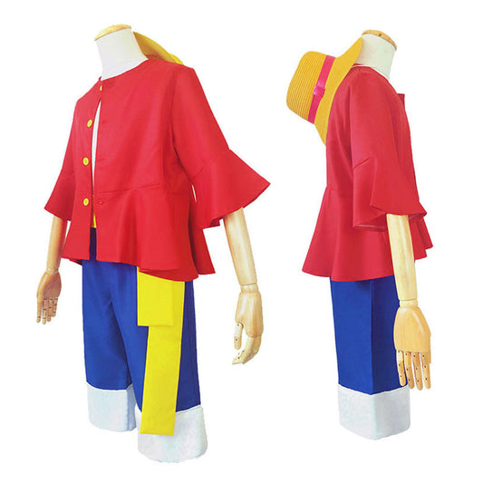 Halloween Monkey D. Luffy Cosplay Set With Hat