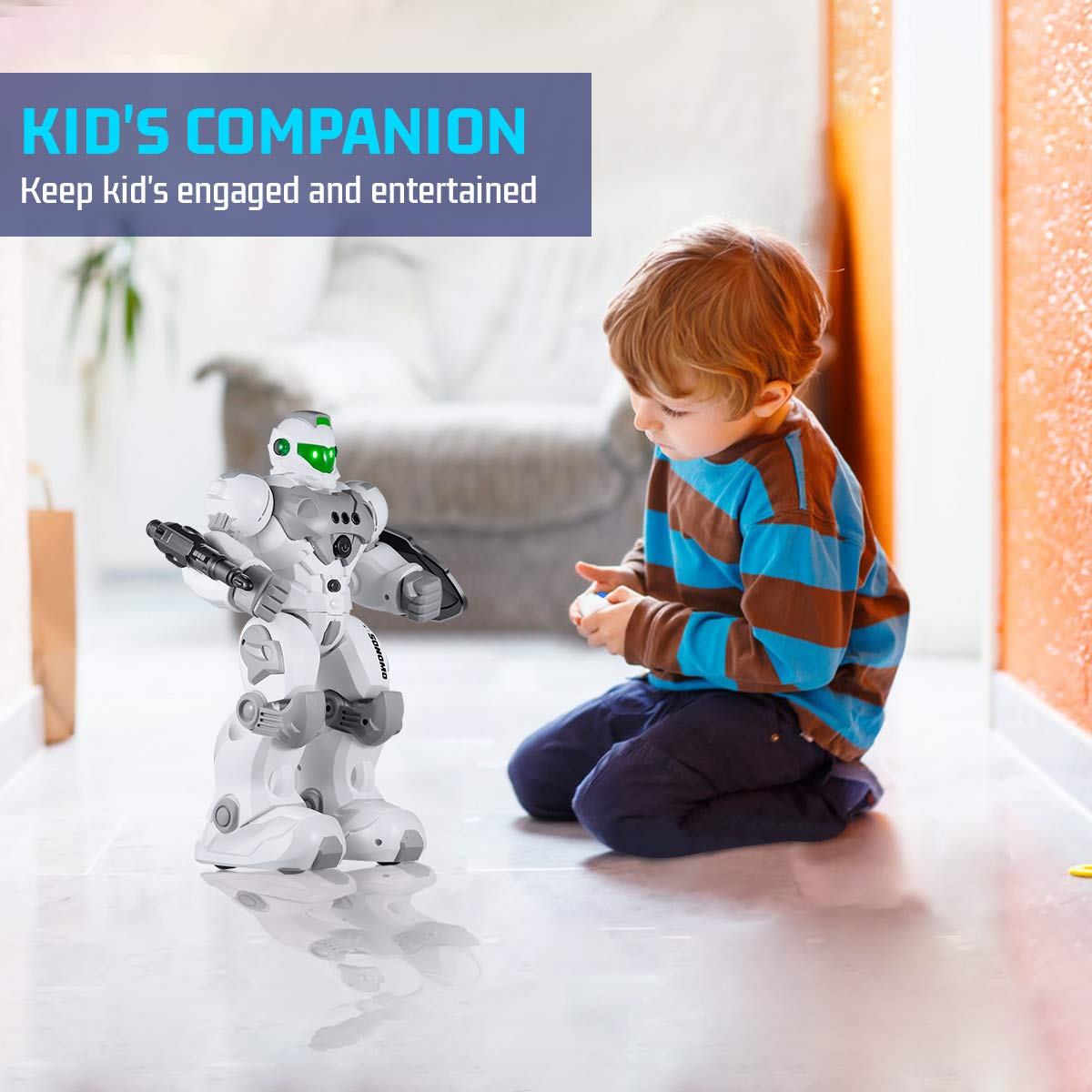 Kids Intelligent Programmable RC Robot