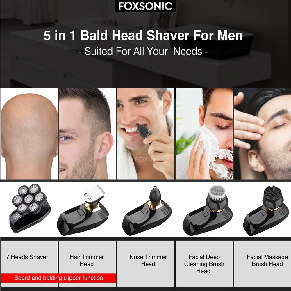 Magnetic Electric Head Razor PowerShave